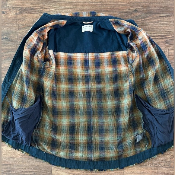 Free People Anneli Plaid Shirt Jacket Shacket Size Small - Picture 11 of 14